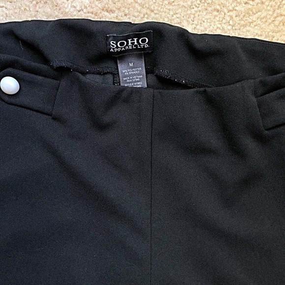 Soho black office pants size M - Picture 6 of 8